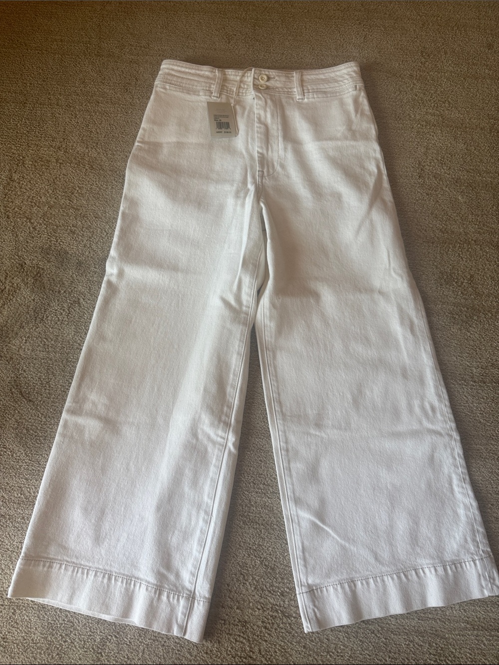 FAHERTY HARBOR CROP DUNE Wide-Leg Jeans